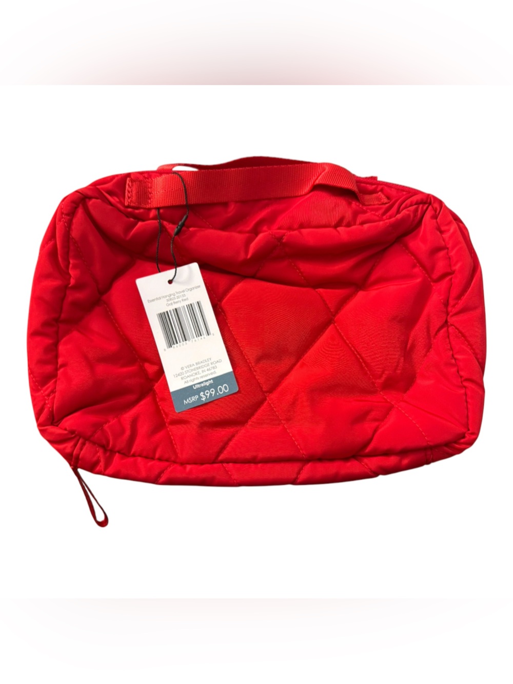 Vera Bradley Hanging Travel organizer in Goji berry red